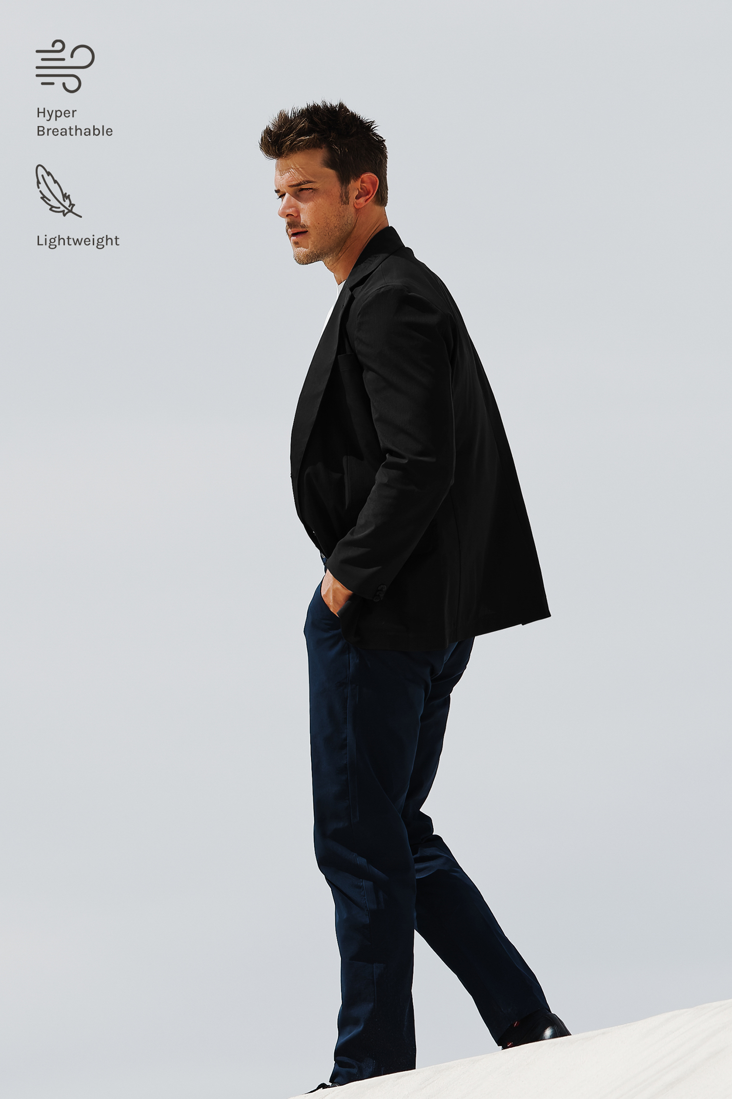 The Black Aeroflex Performance Blazer