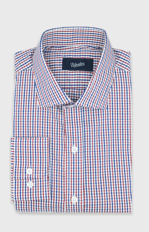 Red & Blue Plaid Easy Care Shirt
