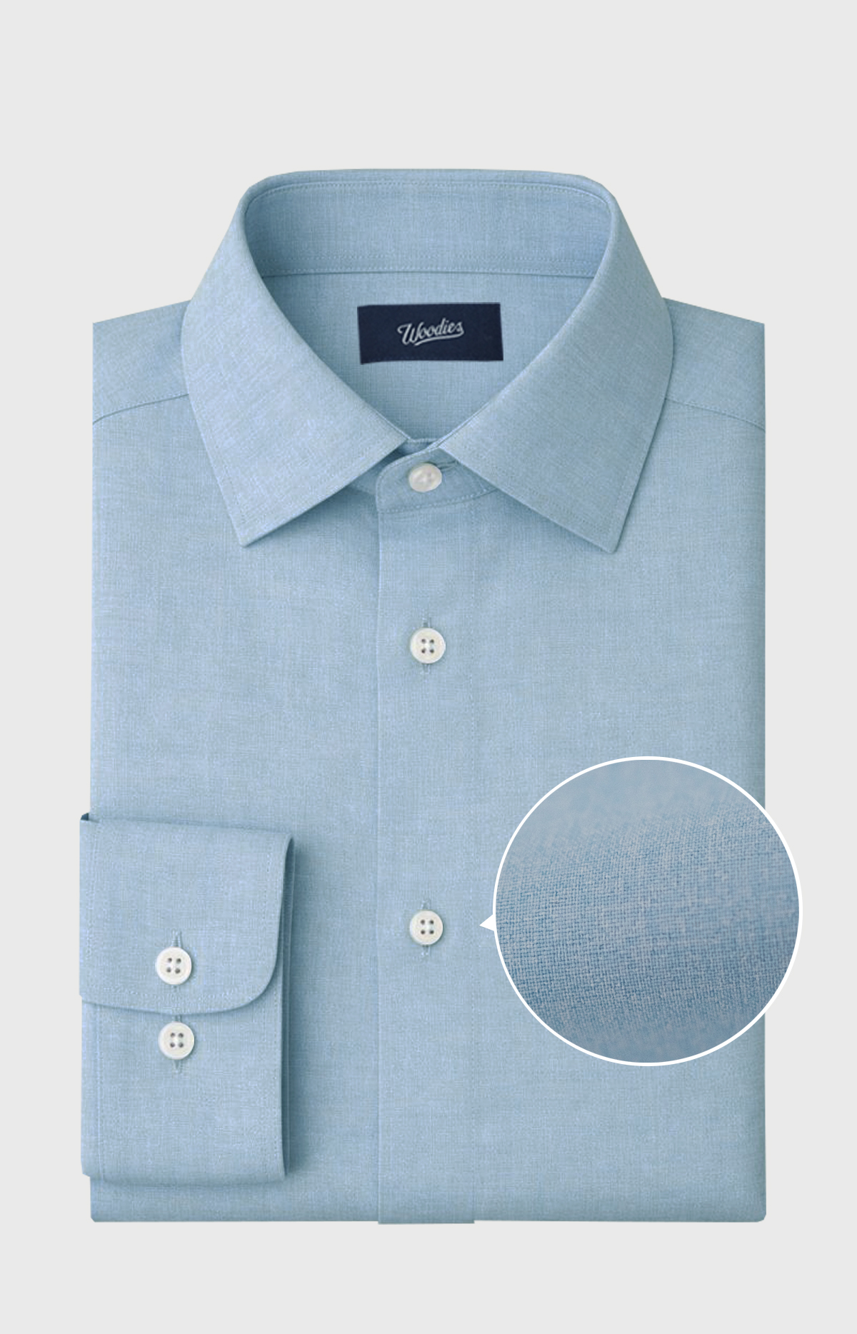 Heathered Light Blue Performance Shirt