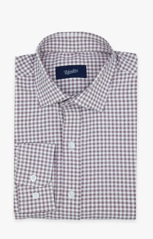 Heathered Maroon Gingham