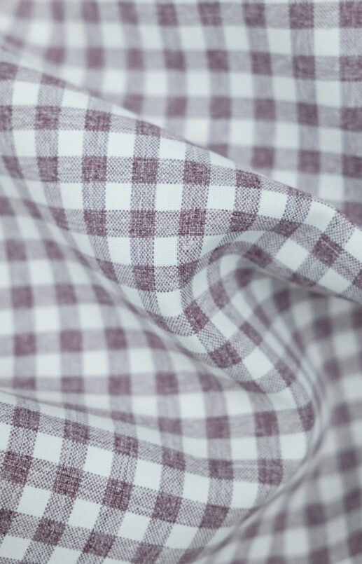 Heathered Maroon Gingham