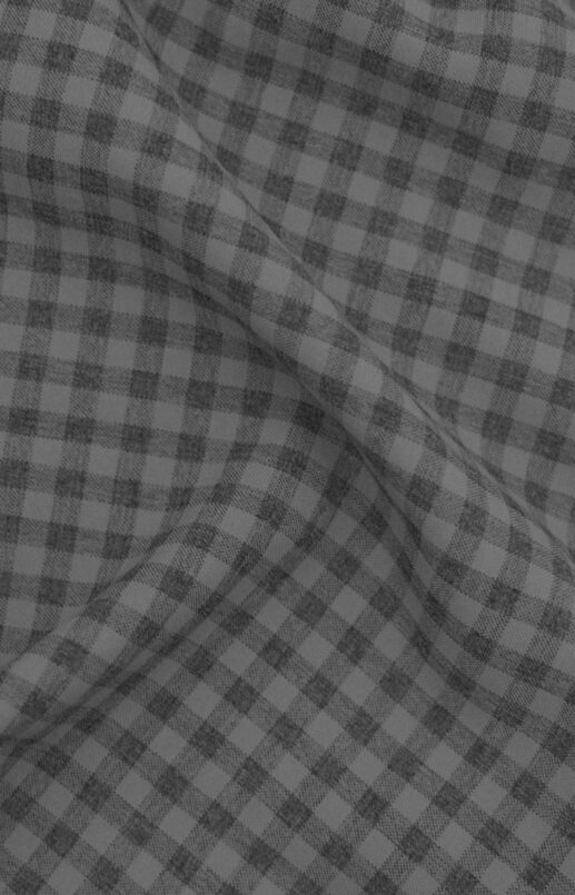 Heathered Slate Black Gingham