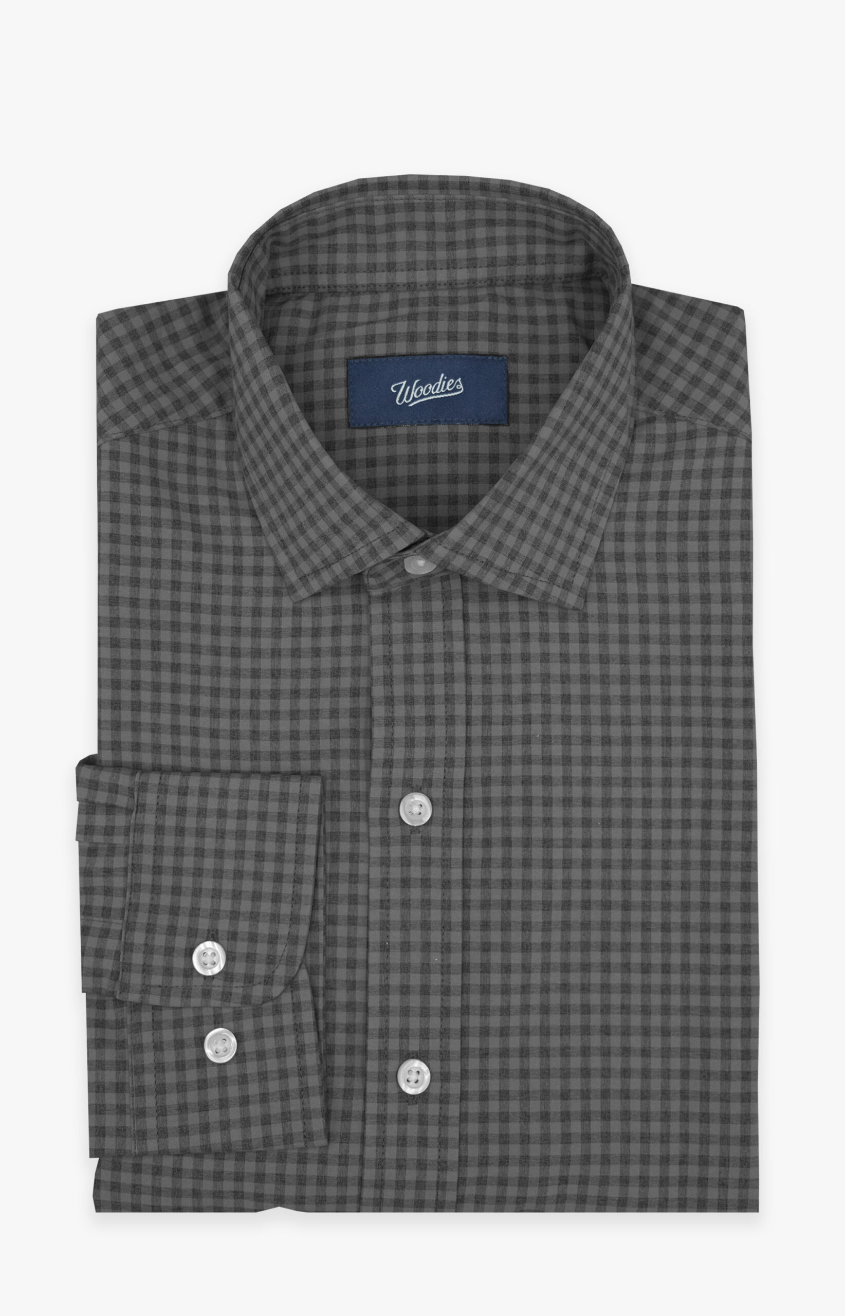 Heathered Slate Black Gingham