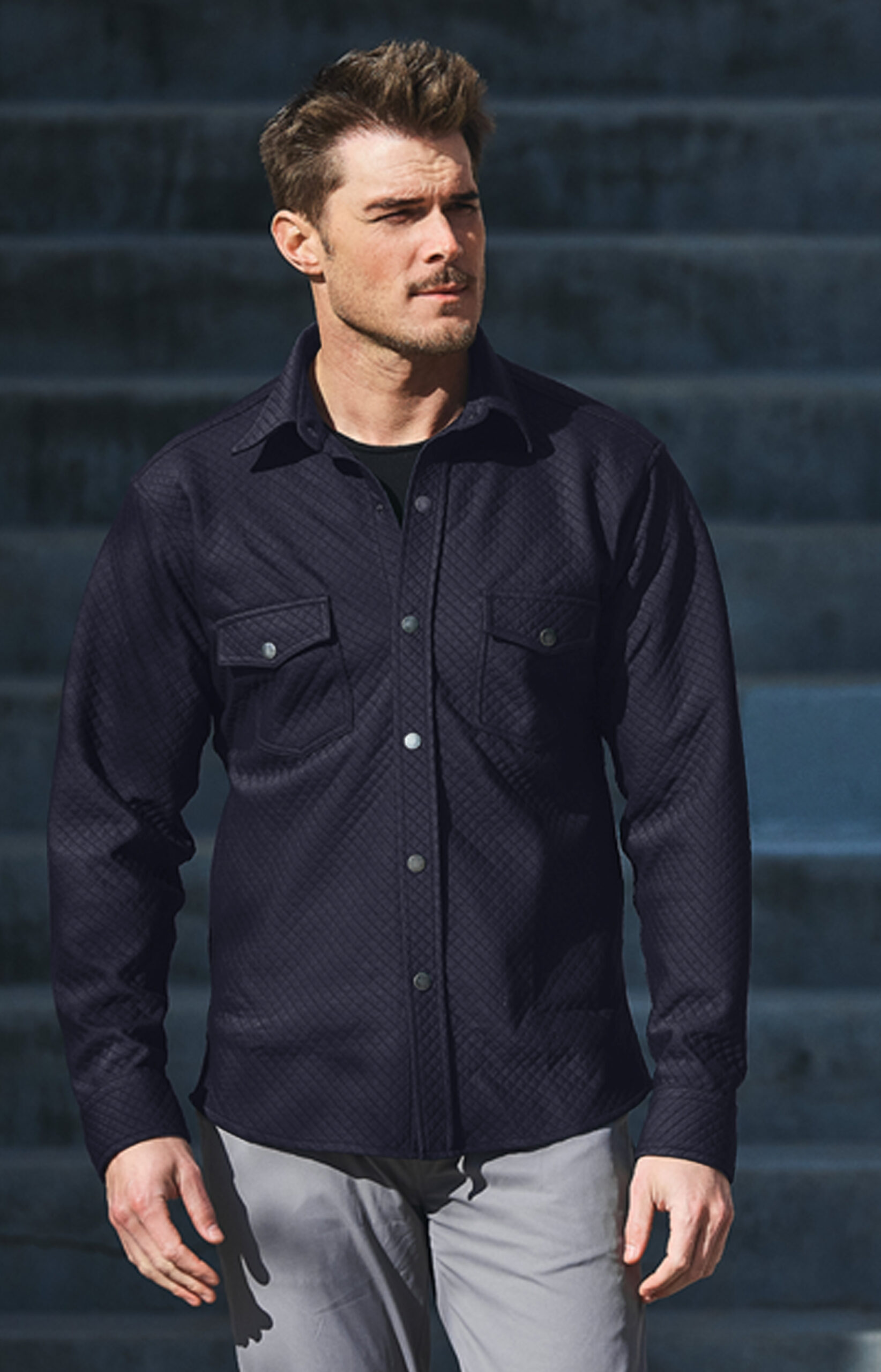 The Navy Performance Shacket