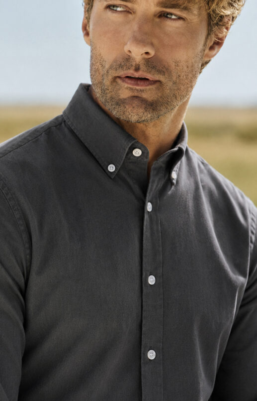 Classic Black Denim Shirt