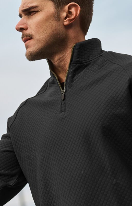 The Black Performance Quarter Zip