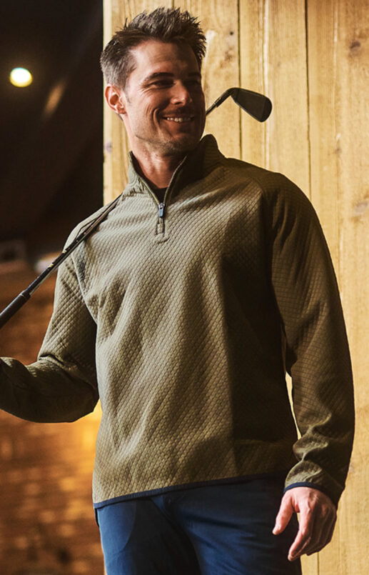 The Olive Performance Quarter Zip