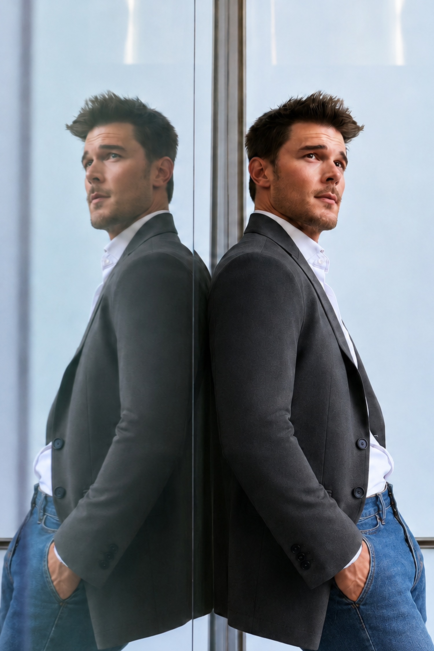 The Grey Performance Lined Blazer
