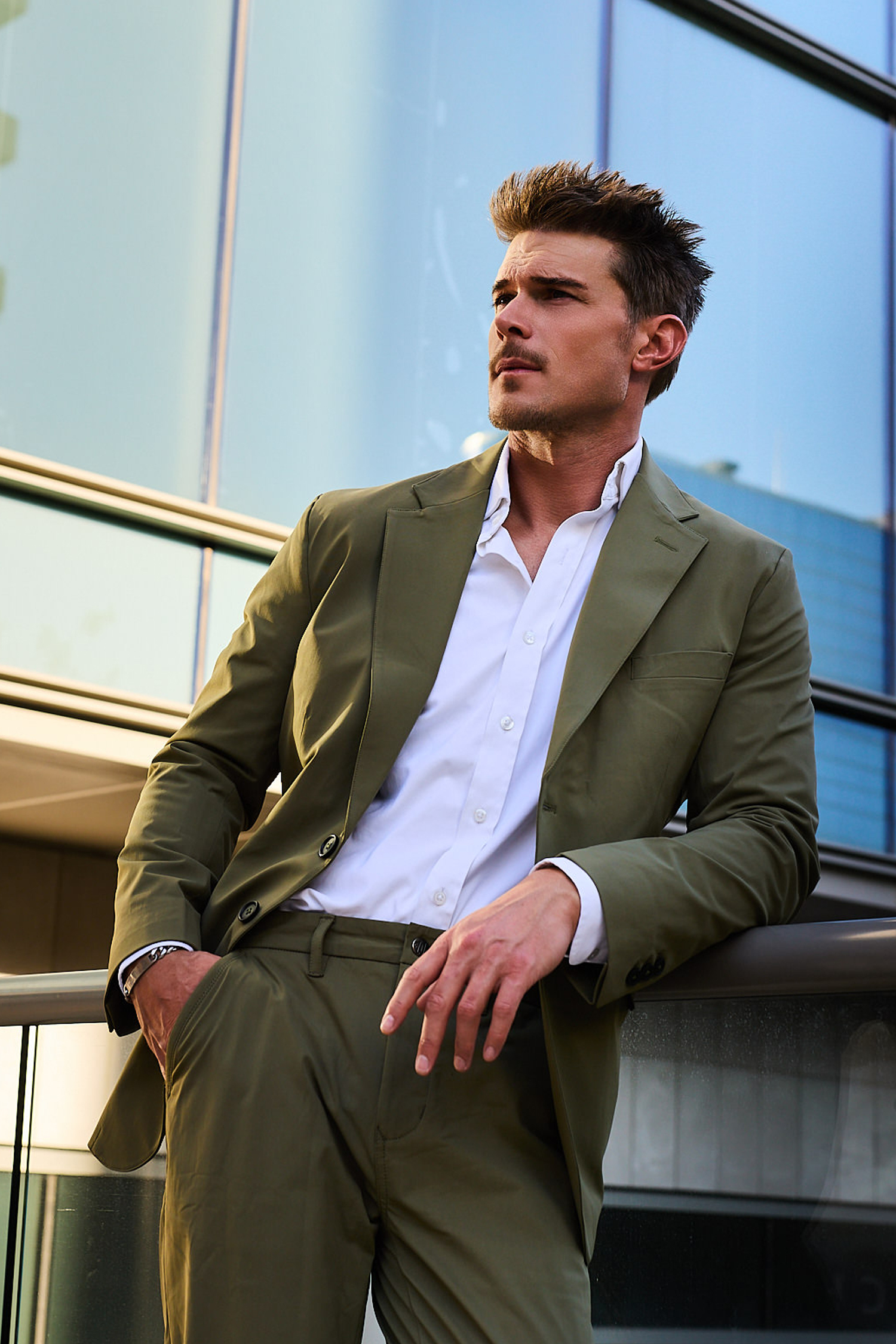 The Olive Performance Lined Suit